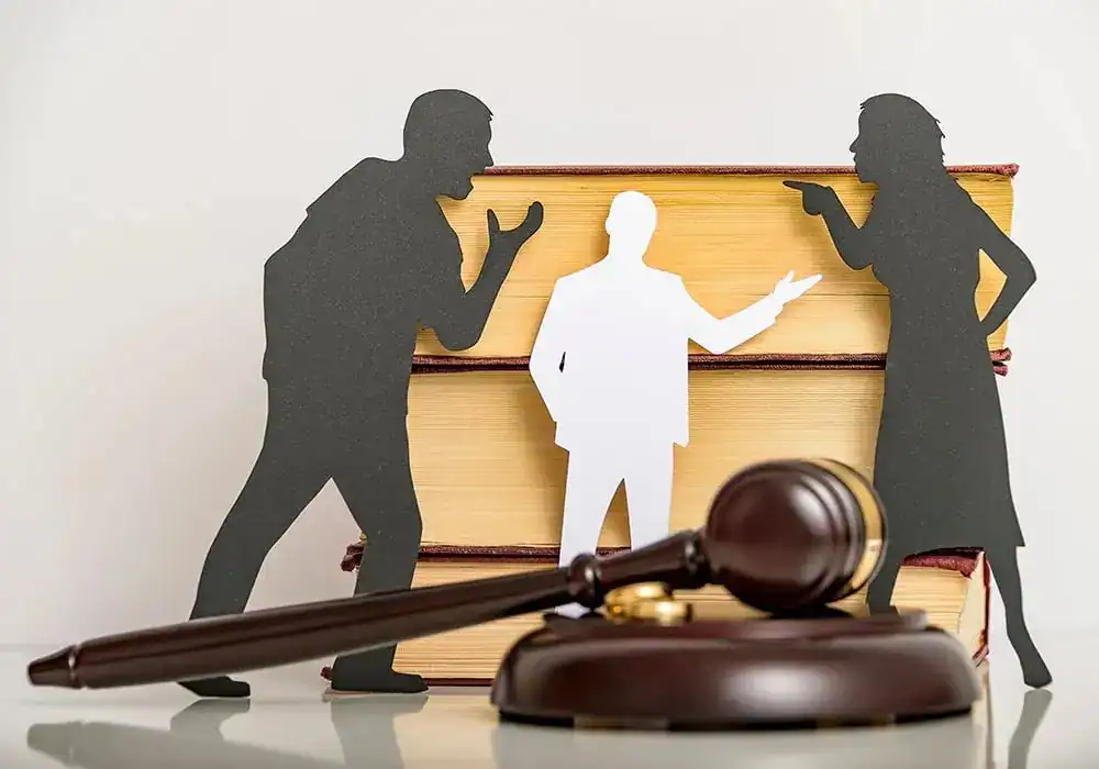 image of couple arguing through divorce Watford