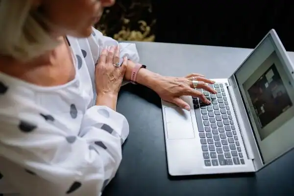 Image of woman attending online mediation Watford services from Barker Mediation